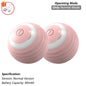 iLMH 1/2 PCS Cat Interactive Ball Toy Automatic Rolling Ball Faux Tail Rechargeable Smart Pet Electric Toy Pet Toy Imitate Mouse