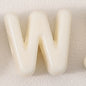 20pcs Beige Acrylic Large Hole Letter Loose Beads DIY Necklace