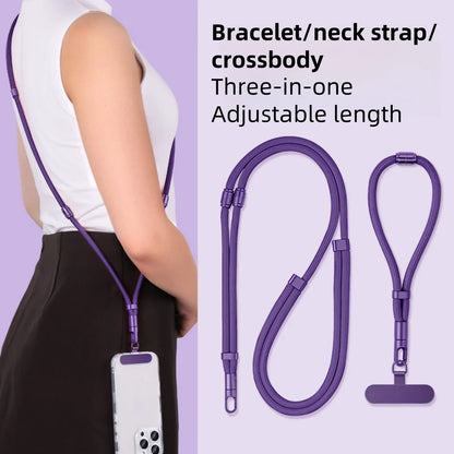 3-in-1 Switchable Mobile Phone Lanyard Adjustable Length Universal Mobile Phone Case Strap