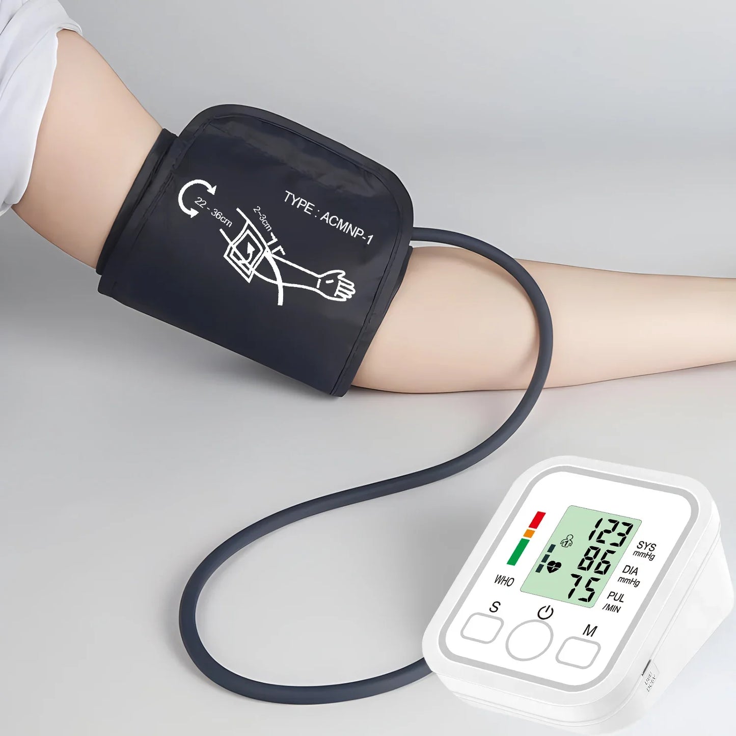 Blood Pressure Test Kit BP Monitor Upper Arm Automatic Tonometer