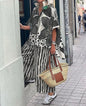 2 Piece Sets Women Summer Print Loungewear Long Pants Sets Vintage