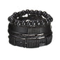 MeMolissa New Fashion Braided Wrap Leather Bracelets for Men High Quality Vintage Charm Wood Beads Ethnic Tribal Wristbands