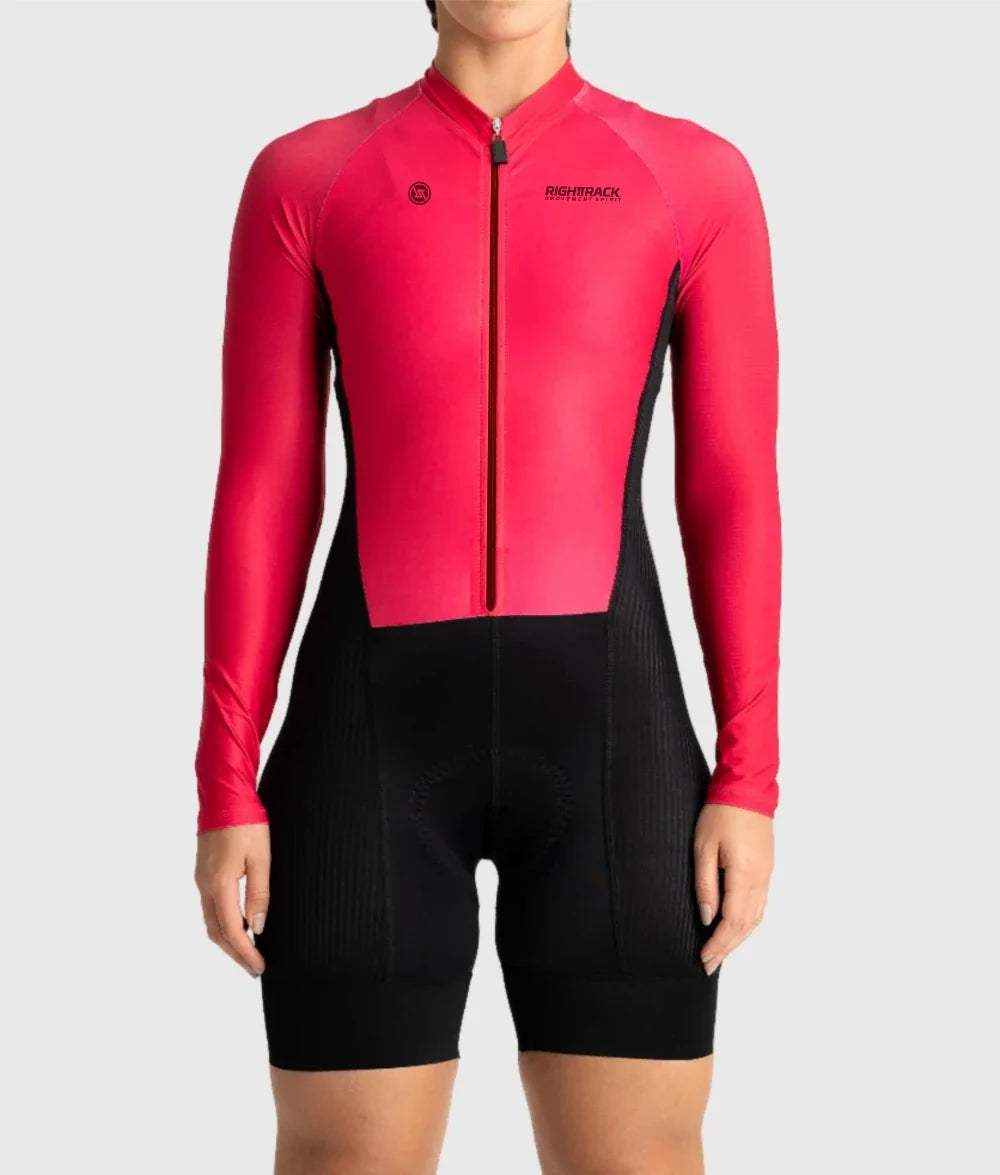 RightTrack Women’s Long Sleeve Cycling Skinsuit