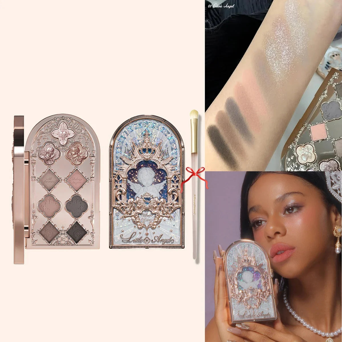 Flower Knows Swan Ballet 6-Color Eyeshadow Palette