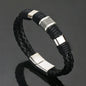 Trendy  Leather Bracelets Men Stainless Steel Multilayer Braided Rope Bracelets For Male Bracelets Jewelry Pulsera Hombre