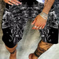 New Men's Summer Casual Shorts 3D Skull Print Creative Cool Street Vacation Polyester Soft BreathableBeach PantsSurfboard Shorts