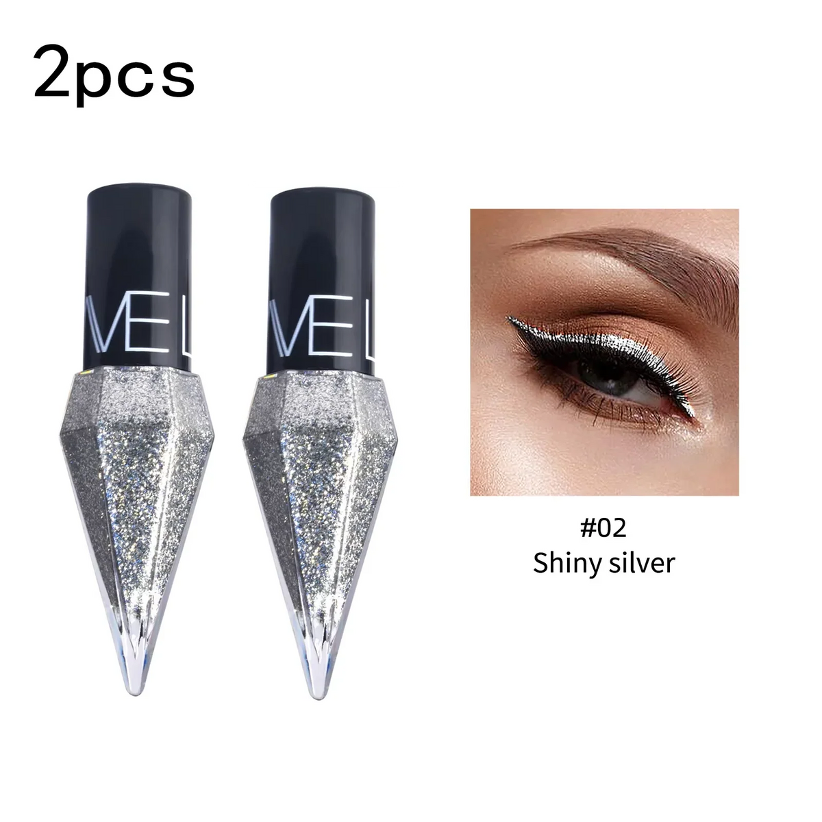 Diamond Sparkling Liquid Eyeliner - Waterproof Quick Dry