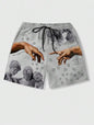 New Men's Summer Shorts Loose Luxury Shorts 3D Printing Casual Sculpture Print Harajuku Shorts Sports Quick Drying Shorts