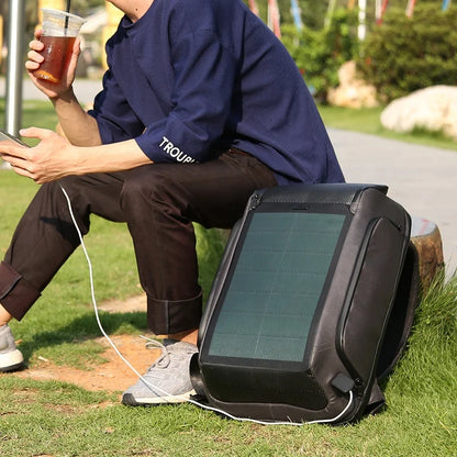 Trending Outdoor Travel Laptop Business Usb Charging Backpack RFID Solar Panel Backpack Charger Bag Smart Theft