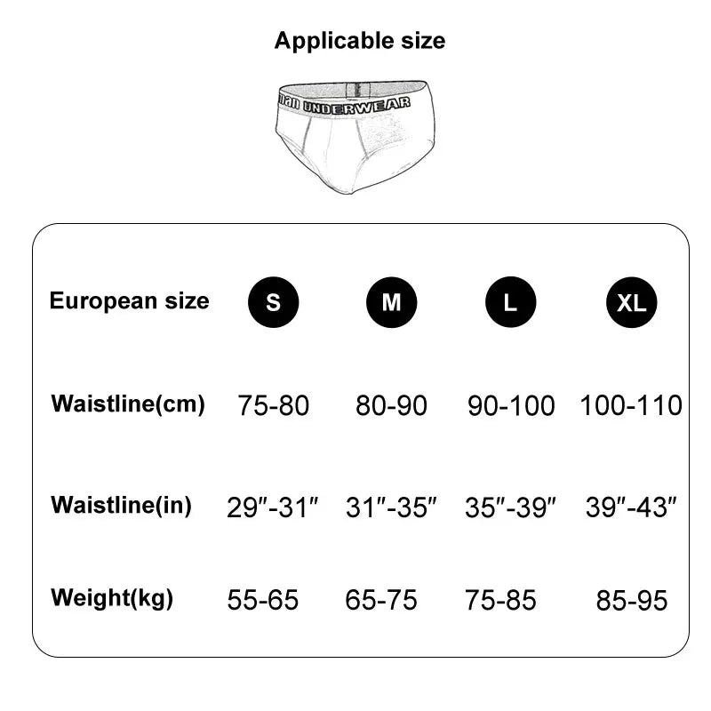 6Pcs Men's Panties Cotton Men Triangular Pants Solid Colour High Elastic Underwear Comfort Shorts Fashions Breathable Underpant