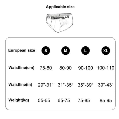 6Pcs Men's Panties Cotton Men Triangular Pants Solid Colour High Elastic Underwear Comfort Shorts Fashions Breathable Underpant