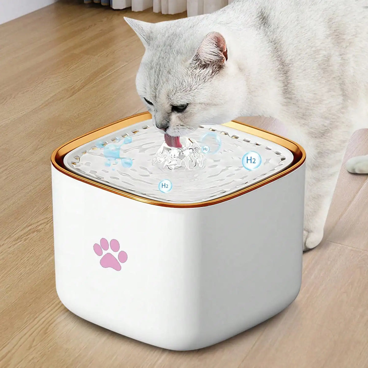 3L/101.45oz pet water fountain, suitable for cats and dogs, with automatic fountain and filter, quiet water circulation system,