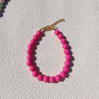 Dogs Necklace Extension Chain Design Pet Collar Fashion Dogs Faux Pearls Necklace Loop DIY Cat Dog Grooming Accessory