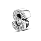 Fit Original Bangle Bracelet DIY A-Z Alphabet Charms Bead 925 Sterling Silver CZ Zircon LOVE Letter Dangle Pendant Jewelry Gift