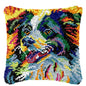 Knot Pillow Package Cartoon Animals Latch Hook Kit Cushion Pillowcase Kussen Set For Needlework Dog Raccoon Latch Hook Kits DIY