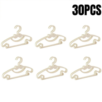 5-50pcs Baby Hangers Plastic Kids Clothes Storage Hanger for Nursery