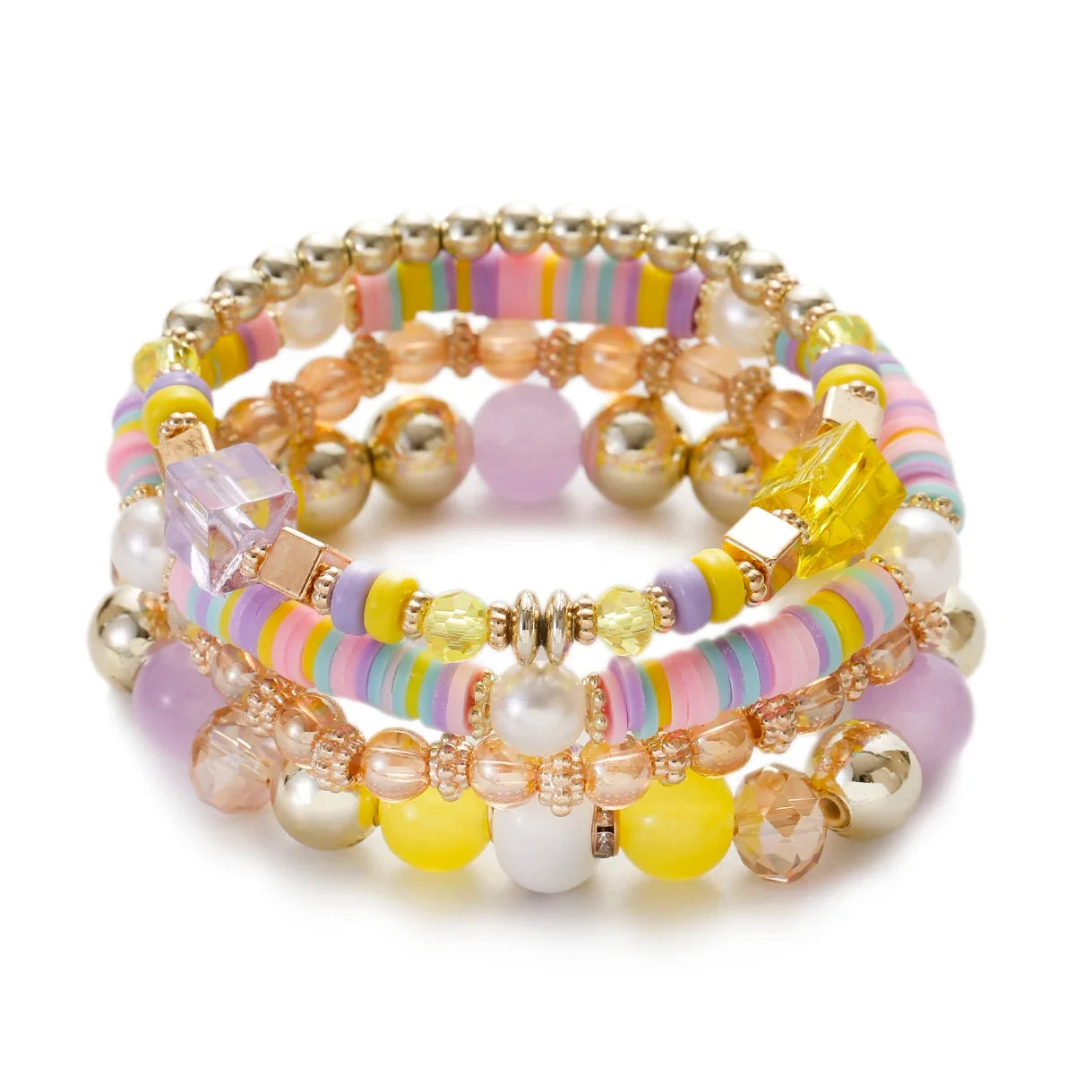 3pcs Boho Bohemian Pink Butterfly Pendant Charm Beads Bracelets Set For Women Stone Wristband Bracelet Bangles Pulseras Feminina