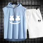 Summer Men's Casual Hooded Tracksuit Set