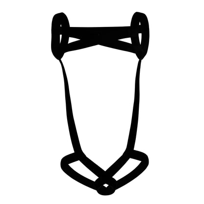CLEVER-MENMODE Sexy Lingerie Men's Harness Chest Bodysuit Hollow Out Bondage Elastic Penis Ring Hole Erotic Costume