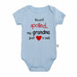 I'm Not Spoiled My Grandma Loves Me Baby Romper Crawling Clothes Triangle Onesies Newborn Baby Clothes Onesies for Babies
