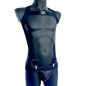 Sets Men Bodysuit Suspender Jumpsuits Nylon Jock Strap Harness Gay Underwear Jockstrap Laser Faux Leather Removable Penis Pouch
