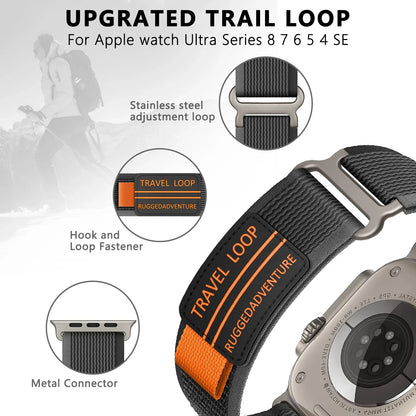 Apple Watch Nylon Trail Loop Band with Patch