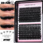 GROINNEYA Lash Clusters Wispy Eyelash Clusters Eyelash Extensions Natural Volume Lash Extensions DIY Individual Lashes Makeup
