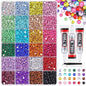Multicolor Resin Rhinestone Kit Sparkling DIY Decoration Jelly Rhinestones Diamond Art Bedazzling Rhinestones