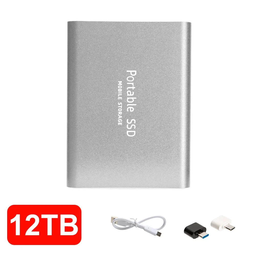16TB High‑speed Portable External SSD USB 3.1 Type‑c External Hard