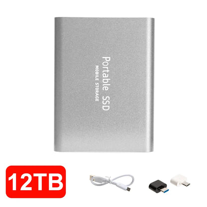 16TB High‑speed Portable External SSD USB 3.1 Type‑c External Hard