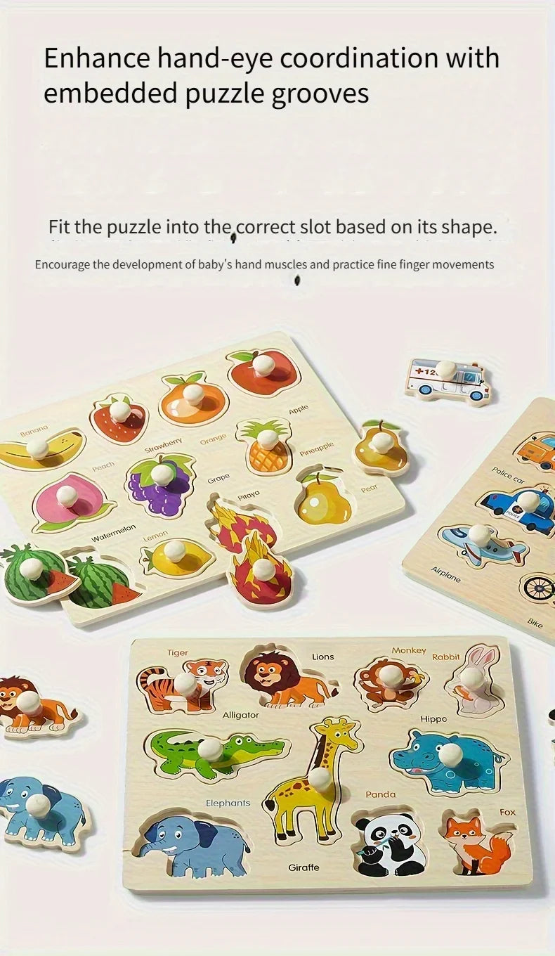 Montessori Geometry Shape Matching Puzzle Board