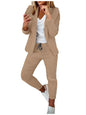 2 Piece Women's Autumn Winter Suit Fashion Slim Fit Lace-Up Small Feet