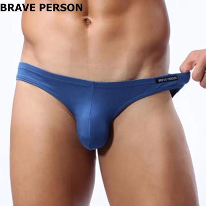 BRAVE PERSON Mens Sexy Modal Underwear Briefs Men Low Rise U convex Pouch Brief Underwear Men Stretch Breathable Briefs