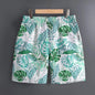 Men's Hawaiian 3D Plant Summer Pattern Beach Shorts Quick Dry Outdoor Casual Sports Shorts Fashion Men's Shorts