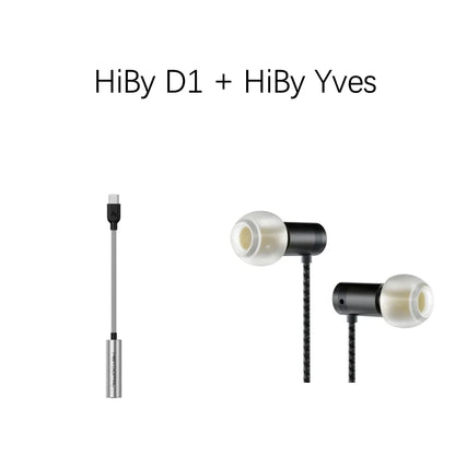 HiBy Digital D1 Type C HiFi Audio Dongle USB DAC Headphone AMP PCM32Bit/384kHz 3.5mm Output CS46L41 Sound Card for Android Win10