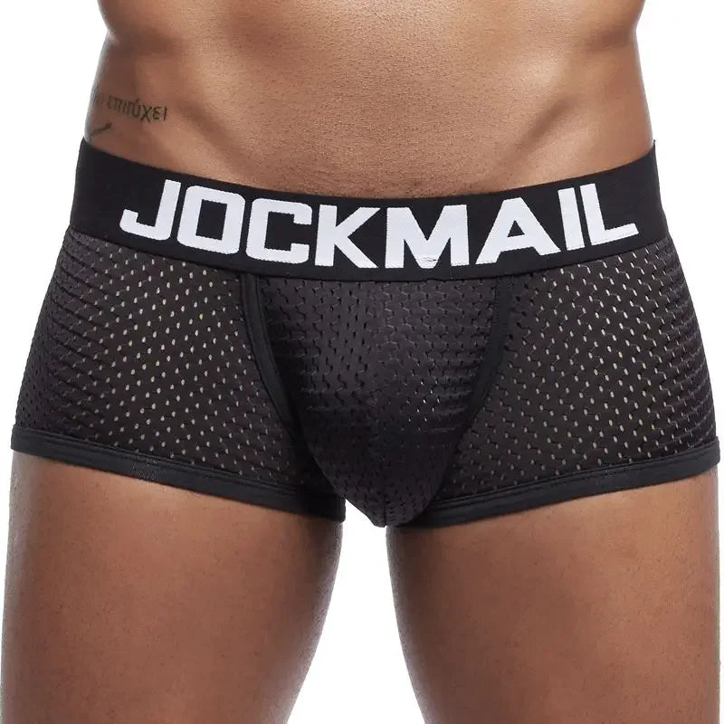 JOCKMAIL  4PCS/Lot boxer men Mesh Breathable boxershorts men Underwear Shorts panties men cuecas boxer underpants calzoncillos