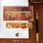 Chaoyu Ancient Style Famous Paintings Metal Bookmark Classical Chinese Style Book Page Clip Ruler High-End Exquisite Cultural and Creative Gift Practical