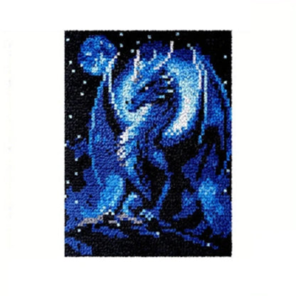 Latch Hook Rug Kit Crochet Carpet DIY Rug Crochet Yarn Kits Fashion Cartoon Pattern Gift Carpet Making Kit for Festival Carpet