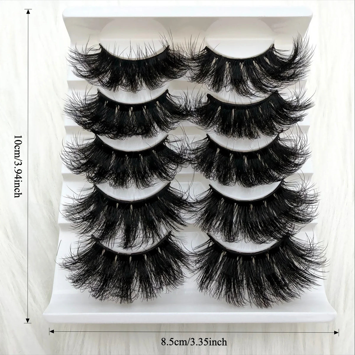 5 Pairs 3D Faux Mink Lashes Dramatic Volume Thick Lashes Fluffy Natural False Eyelashes Thick Dramatic Faux Mink Eyelashes