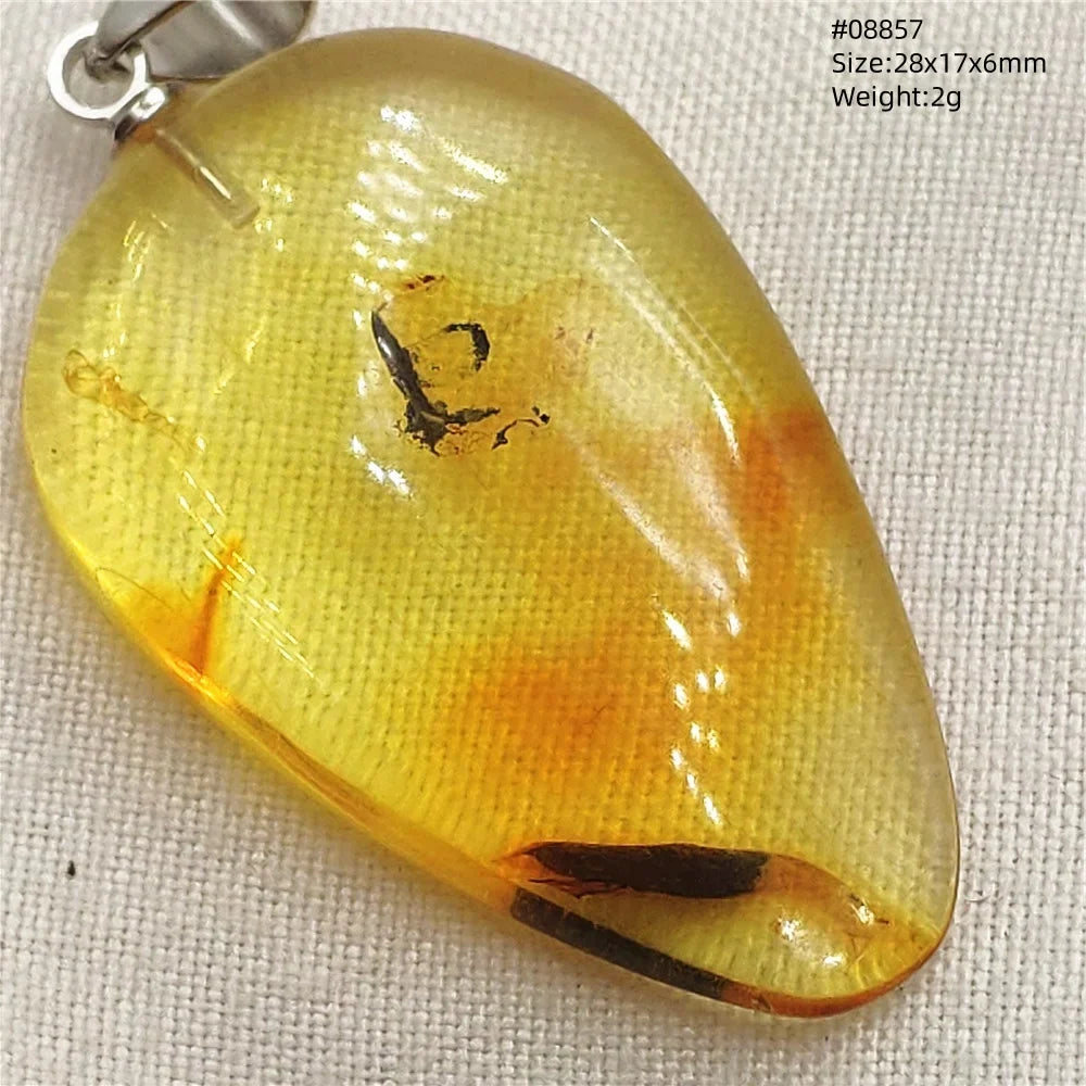 Natural Amber Pendant From Baltic Flower Yellow Amber Water Drop Women Men Jewelry Reiki Stone Women Men AAAAAAA