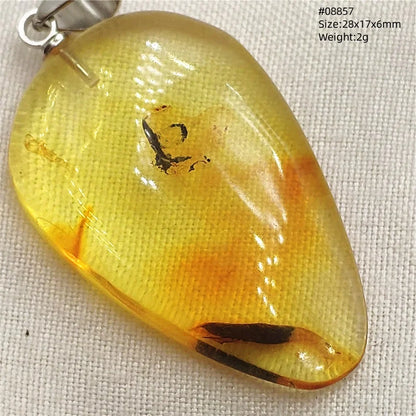 Natural Amber Pendant From Baltic Flower Yellow Amber Water Drop Women Men Jewelry Reiki Stone Women Men AAAAAAA