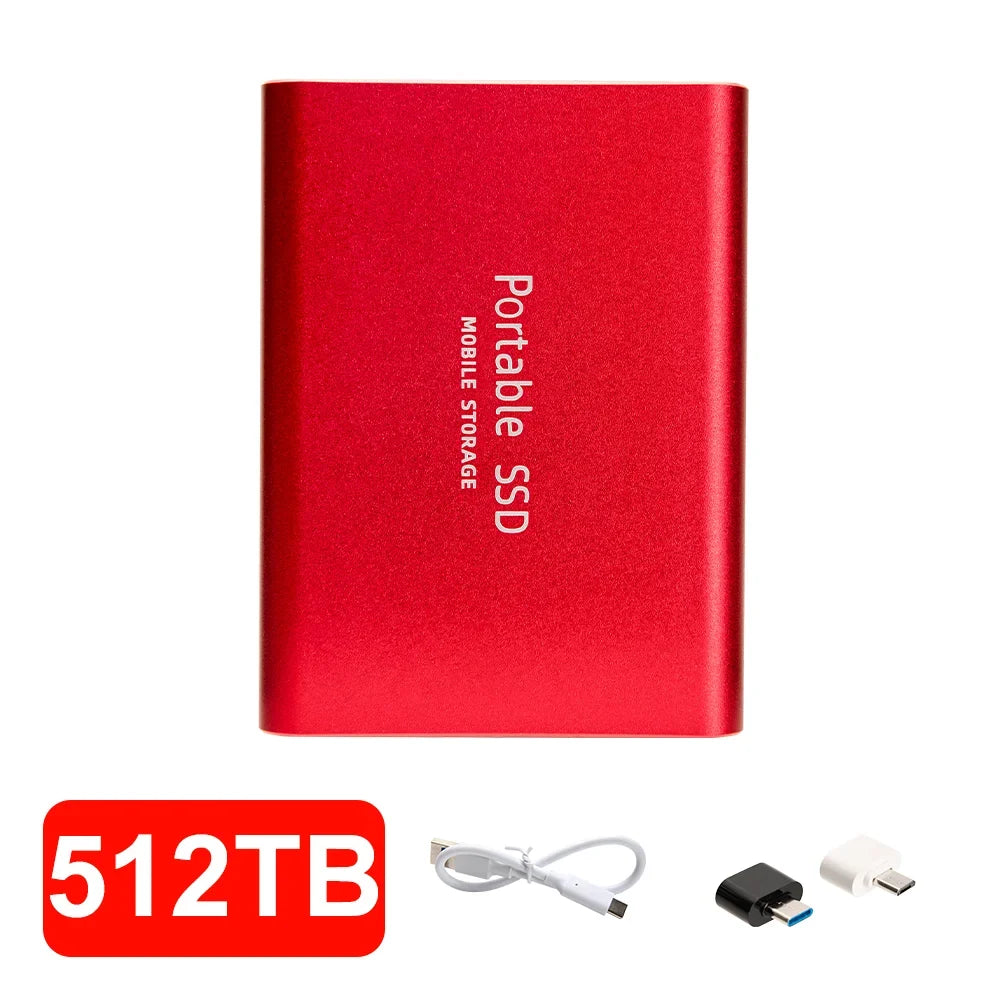 16TB High‑speed Portable External SSD USB 3.1 Type‑c External Hard
