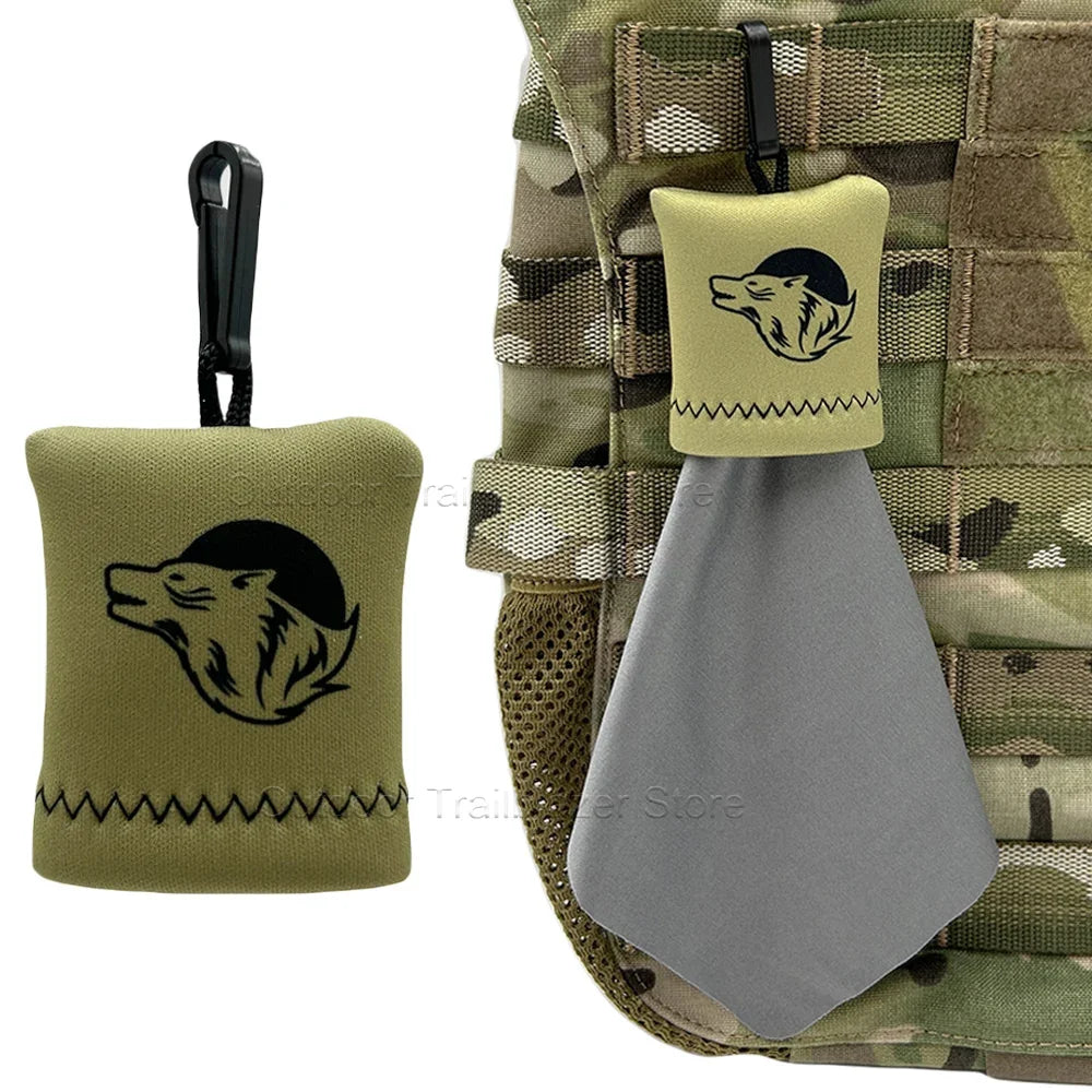 Tactical Microfiber Lens Cloth with Storage Bag