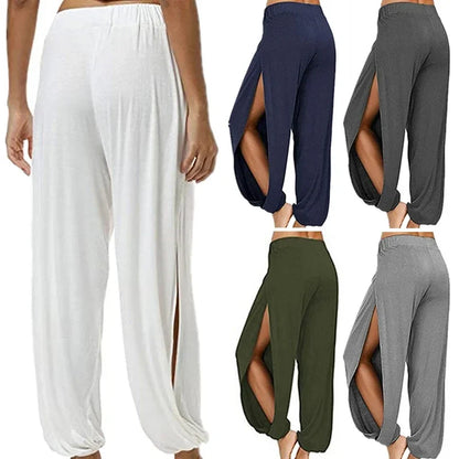 Women’s Split-Leg Wide Harem Yoga Pants