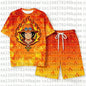 One Piece Luffy Pajama Set Anime Skull Character Sleepwear T-Shirt