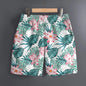 Men's Hawaiian 3D Summer Cool Leaf Pattern Beach Shorts Quick Dry Outdoor Leisure Sports Shorts Fashion Men's Shorts