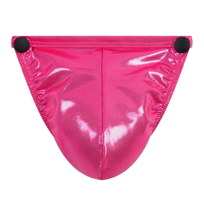 Men's Jockstraps Underwear Jock with Removable Codpiece 'Big Bulge' PU Men Sexy G String Thong Penis Pouch Strap Harness