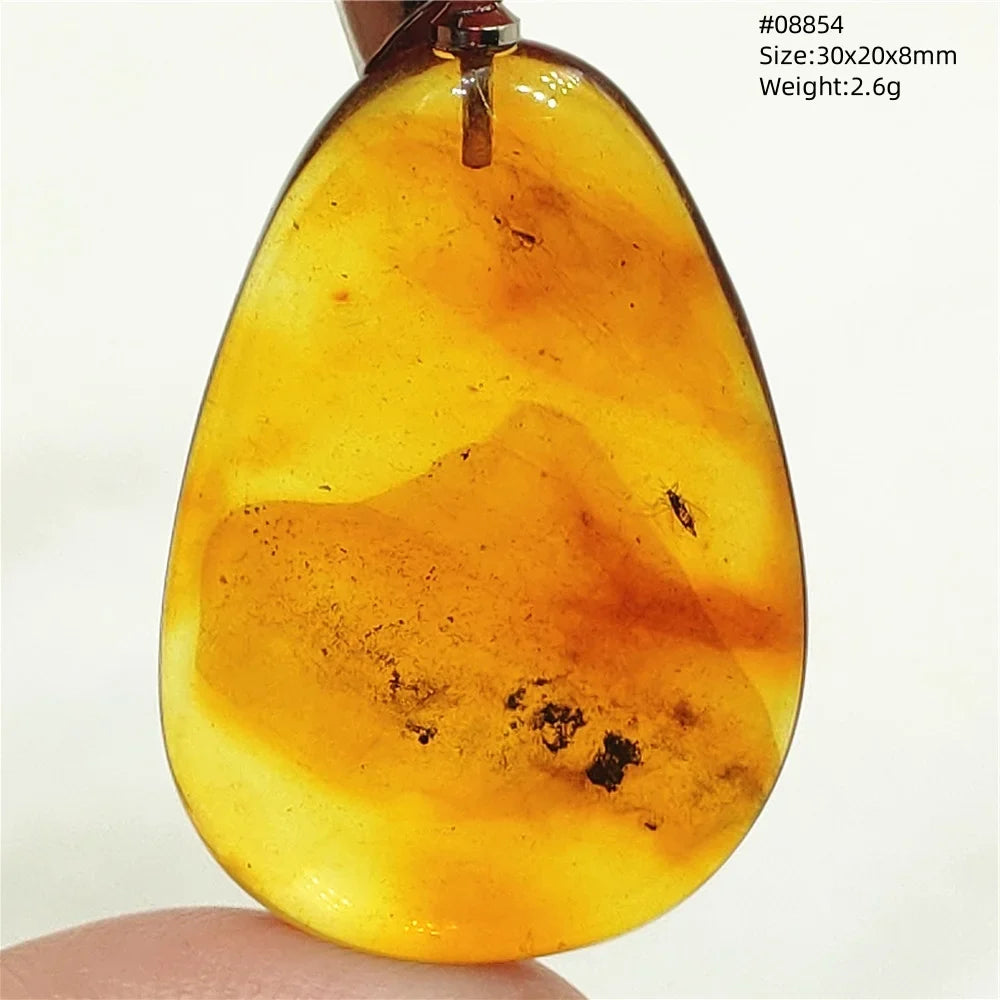 Natural Amber Pendant From Baltic Flower Yellow Amber Water Drop Women Men Jewelry Reiki Stone Women Men AAAAAAA