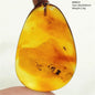 Natural Amber Pendant From Baltic Flower Yellow Amber Water Drop Women Men Jewelry Reiki Stone Women Men AAAAAAA