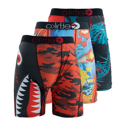 3Pcs Men Underwear Boxer Shorts